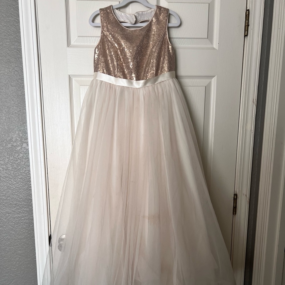 Girls flower girl dress size 10